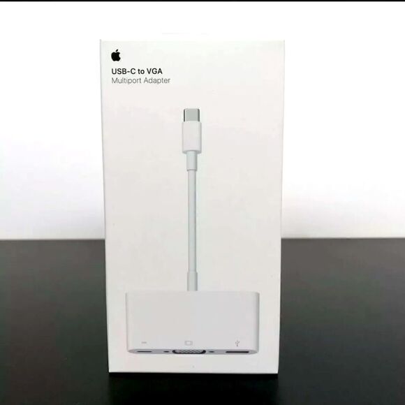 Apple USB-C VGA Multiport Adapter in White - AUTHENTIC + SEALED! - Picture 1 of 10